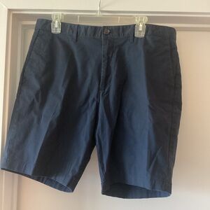 Michael Kors Dark Blue Flat Front Shorts. 8” inseam,